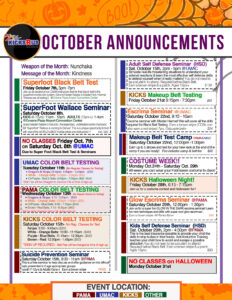 October Events 2022