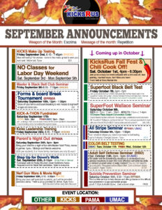 CAMA September Events