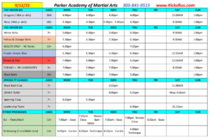 PAMA Schedule 9-2022