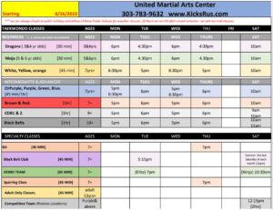 UMAC Schedule 08-23