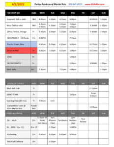 PAMA Schedule 6-22