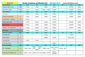 PAMA Schedule 9-2022