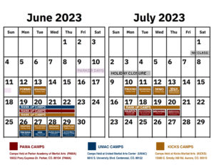 Camp Calendars