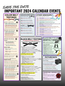 2024 Events List page 1